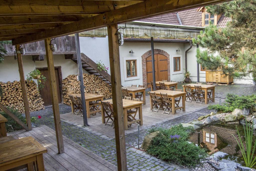 Balkon lub taras w obiekcie Penzion Ve stoleti