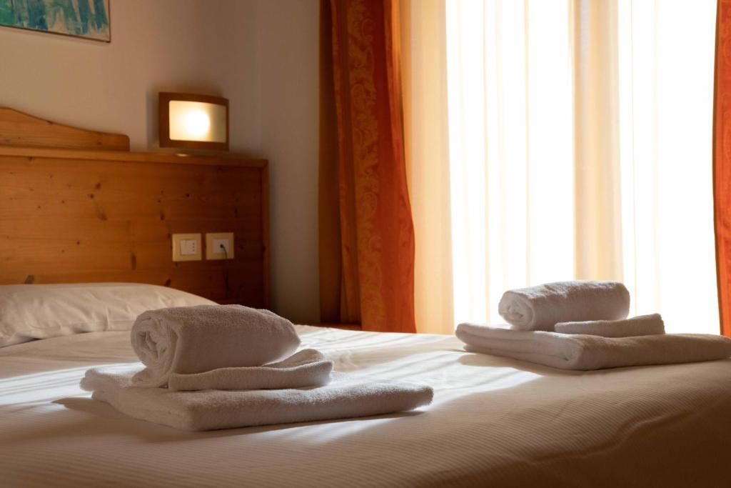 Postel nebo postele na pokoji v ubytování Hotel Andalo