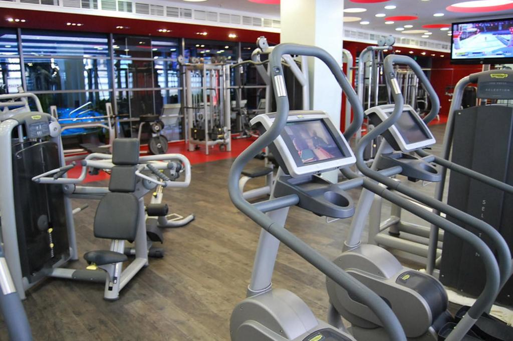 Posilňovňa alebo fitness centrum v ubytovaní Luxury Downtown Apartments