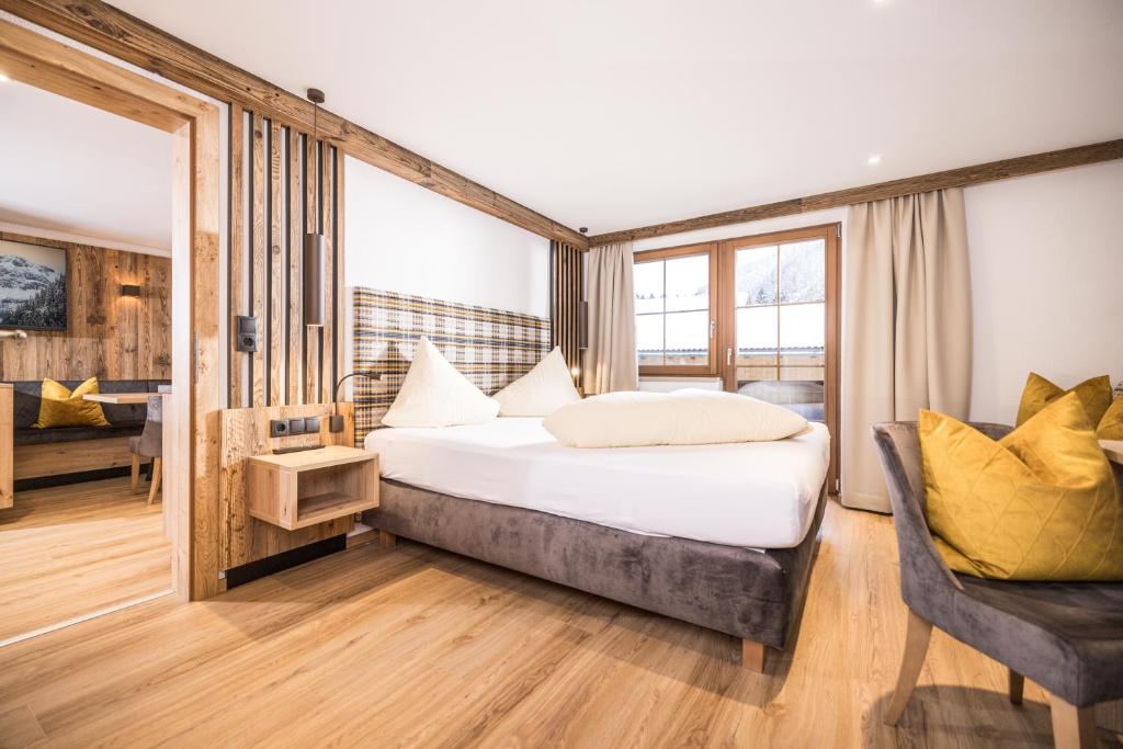 Postel nebo postele na pokoji v ubytování Appartements Schrambacherhof