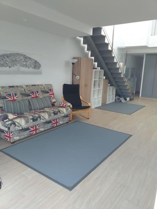 A seating area at New luxury villa with jacuzzi in heart of Lanzarote