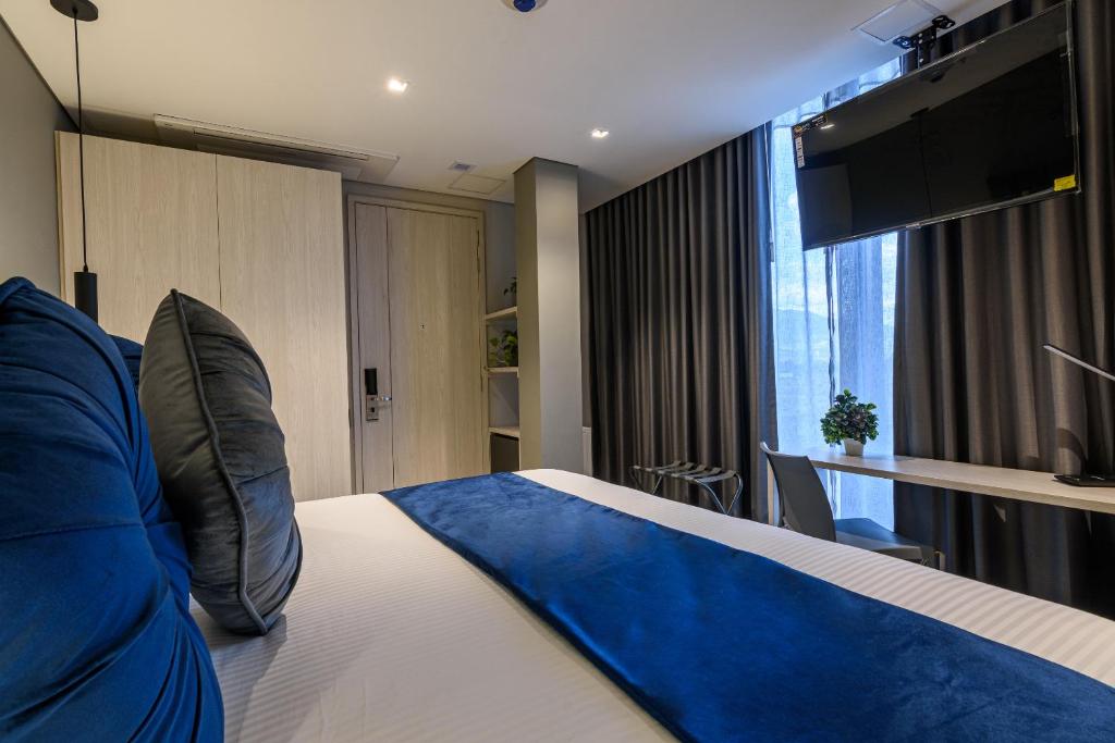 Posezení v ubytování 4 Sur Hotel
