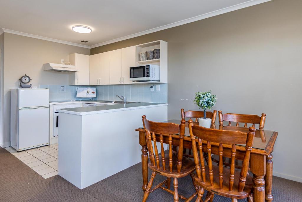 Kuchyň nebo kuchyňský kout v ubytování Sunny Apartment Methven