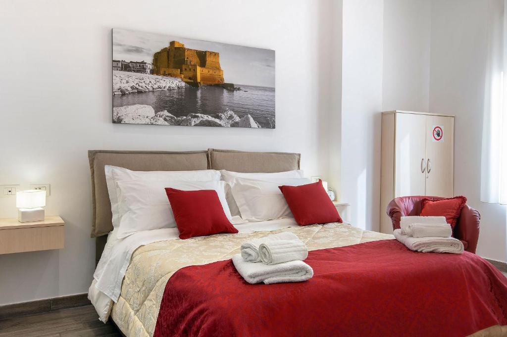 Кровать или кровати в номере La Preziosa Apartment