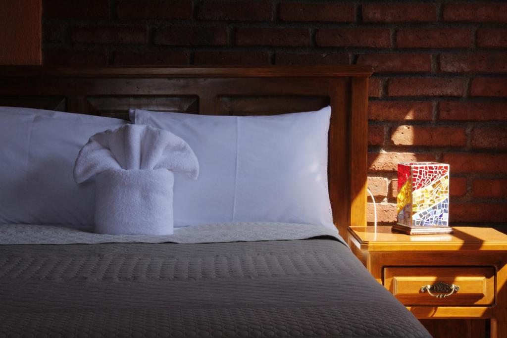 Postel nebo postele na pokoji v ubytování Casa Diez-59 Guanajuato Capital