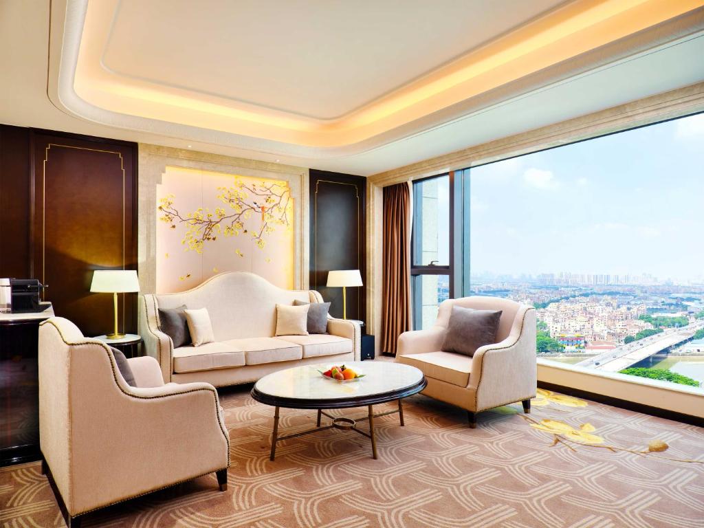 Posezení v ubytování The Yun Hotel Foshan Nanhai-Near Pazhou Complex