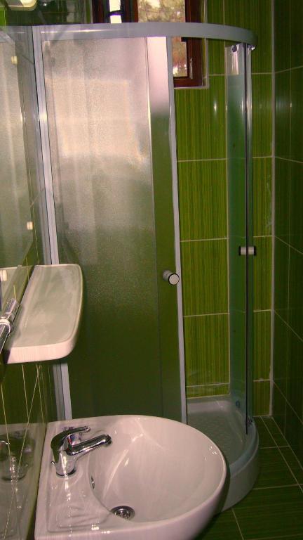 Koupelna v ubytování Hotel Turist