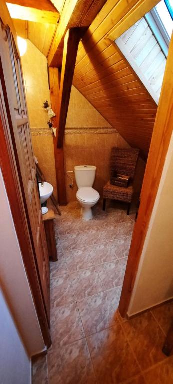 Koupelna v ubytování Podkrovie v zeleni - privat