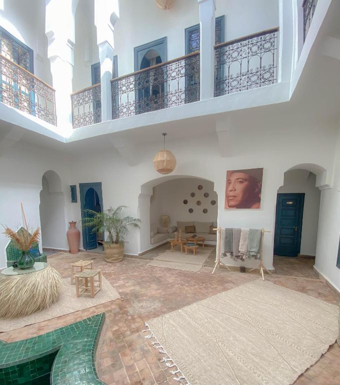 Posezení v ubytování Riad Dar Marrakcha