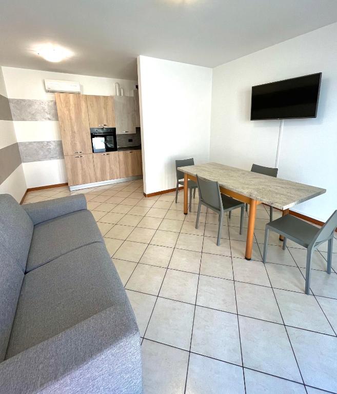 Kuchyň nebo kuchyňský kout v ubytování Residence la Lucciola