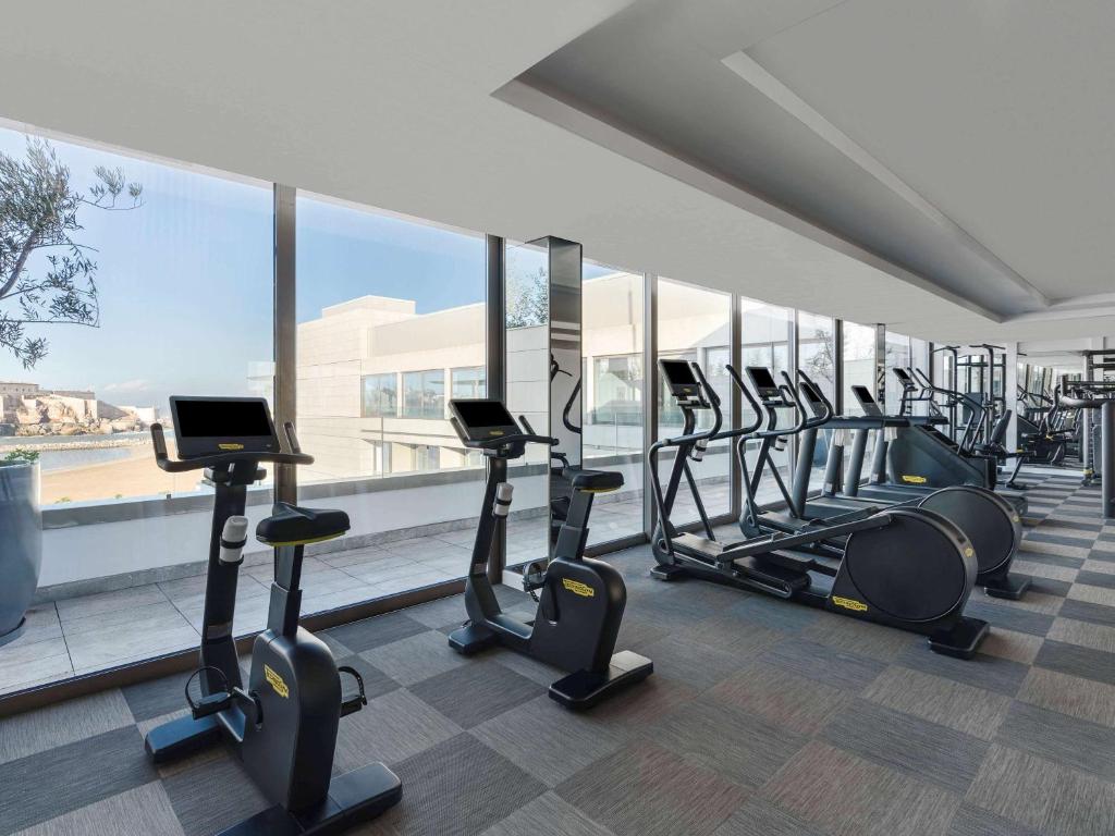 Fitness centrum a/nebo fitness zařízení v ubytování Fairmont La Marina Rabat Sale Hotel And Residences