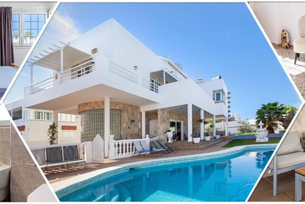 Villa Marlenghi with Private Pool في سان بارتولومي: منزل أمامه مسبح