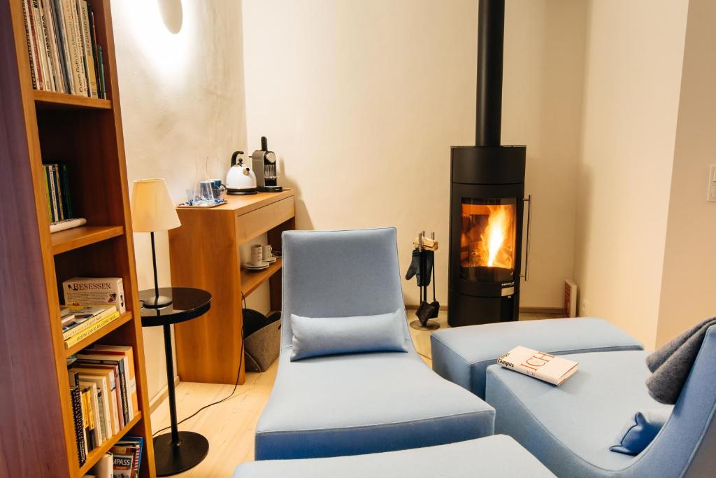 Area soggiorno di Hallstatt Hideaway - Adults only