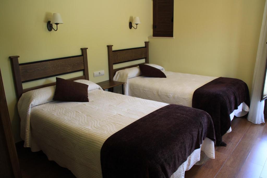 Cama o camas de una habitación en Hotel Rural Corazón de las Arribes