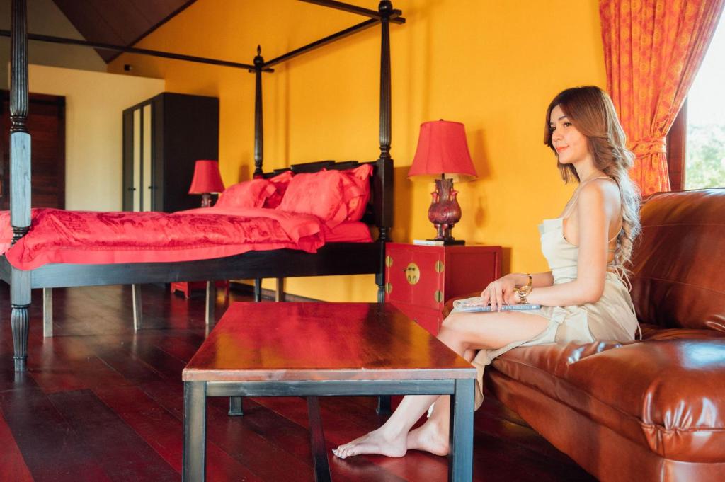 Posezení v ubytování Nakara Villas & Glamping Udon Thani