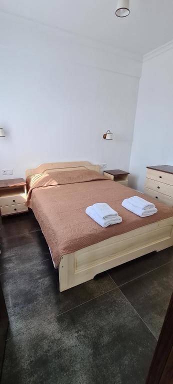 Posteľ alebo postele v izbe v ubytovaní VILLA IRAKLITSA SEA VIEW