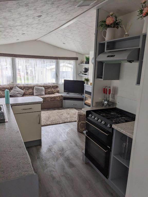 Posezení v ubytování Static Caravan on Lady's Mile Holiday Park