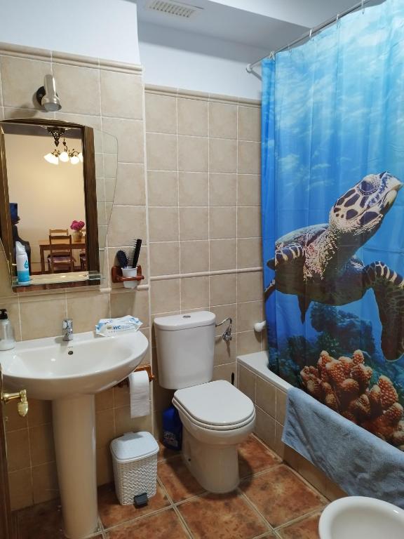 Kúpeľňa v ubytovaní Los Olivos de Fondon