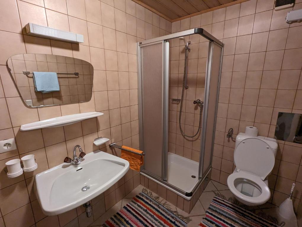 A bathroom at Apartment Fatlar