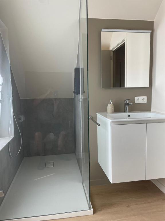 A bathroom at Velogement 't Moltje