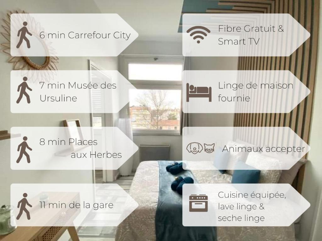 L'Héritan de Miss.K Conciergerie - One-Bedroom Apartment