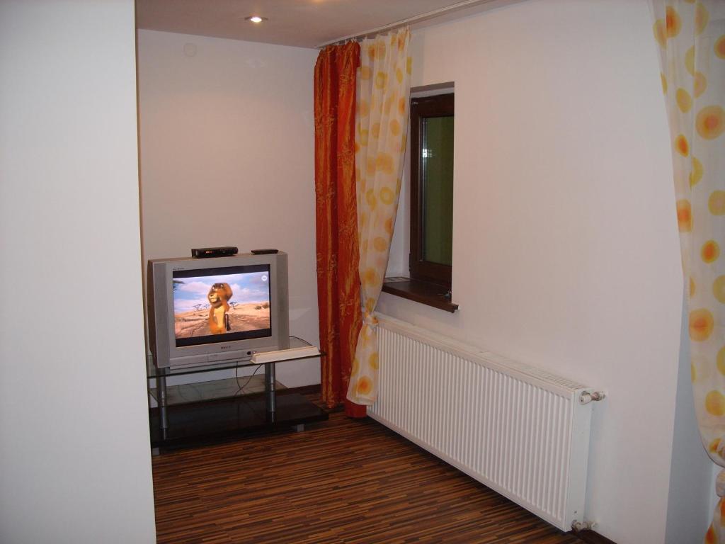 TV a/nebo společenská místnost v ubytování Pokoje Typu Studio Sosnowiec