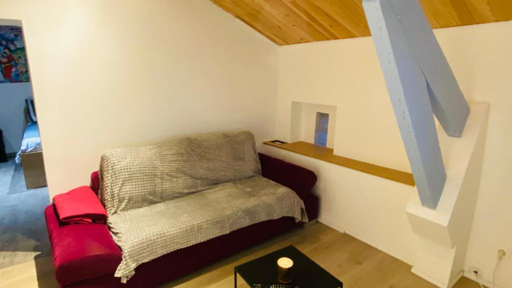 Posezení v ubytování Studio Cros climatisé