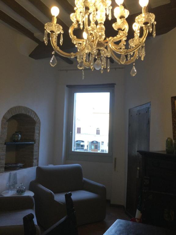 A seating area at L'angolo di Zia Anna