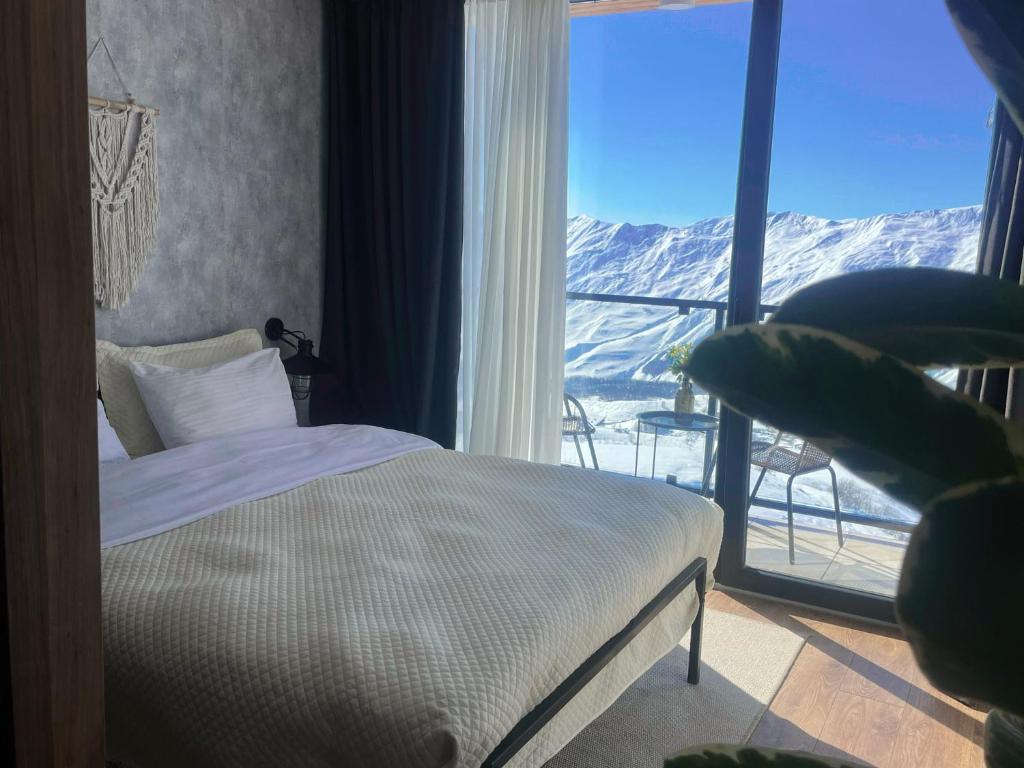 Nespecifikovaný výhled na hory nebo výhled na hory při pohledu z apartmánu