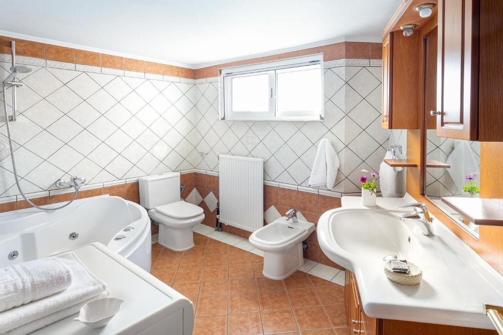 Koupelna v ubytování Villa Marianna