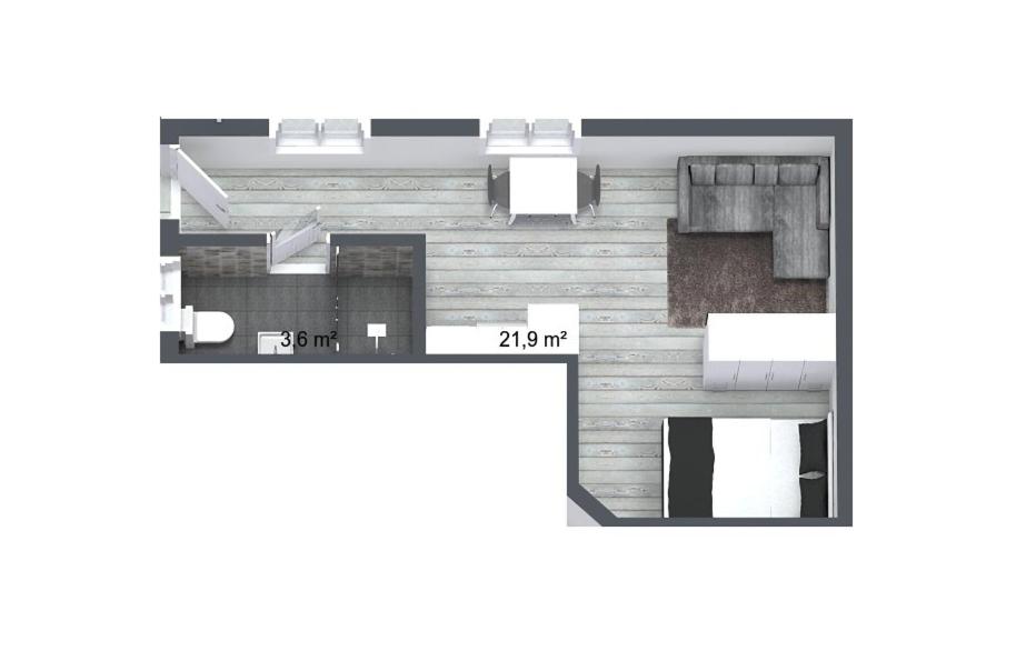 Планировка GidiStays - Zen Studio Apartment - The Courtyard Lekki 1