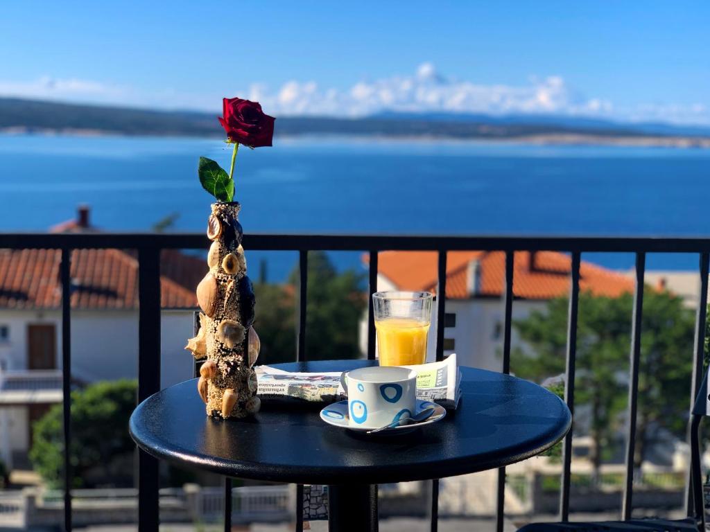 Balkón nebo terasa v ubytování Apartments Julija