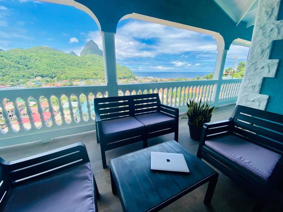 Sapphire Villa 2 Pitons & Ocean Views + Beach, Soufrière, St. Lucia