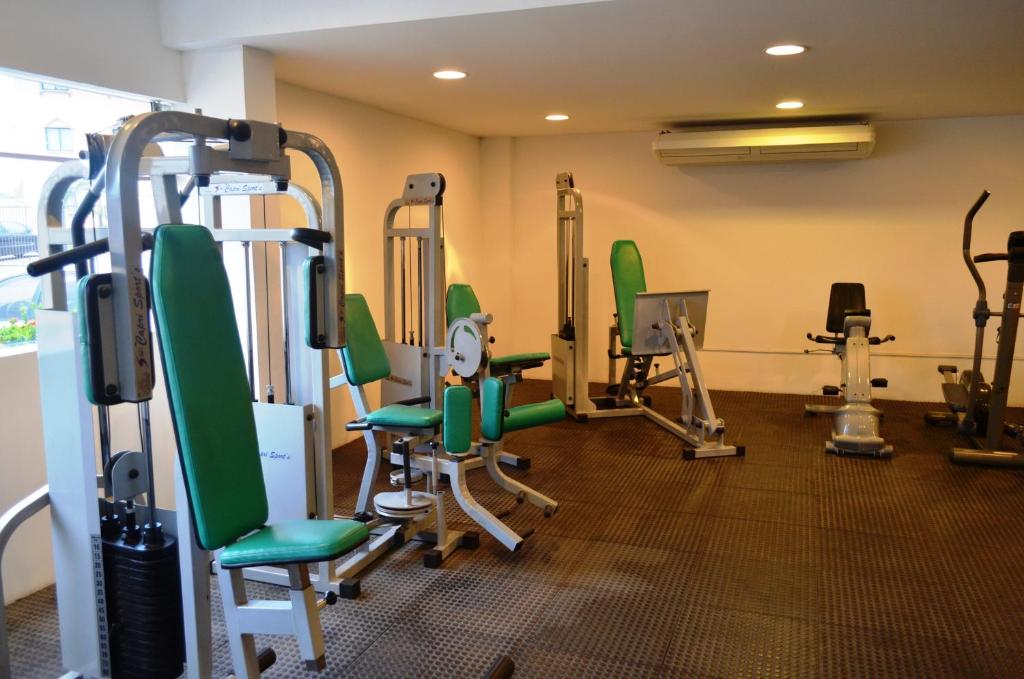 Fitness centrum a/nebo fitness zařízení v ubytování Hotel Áster