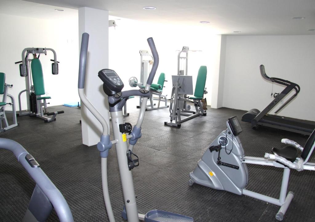 Fitness centrum a/nebo fitness zařízení v ubytování Hotel Áster