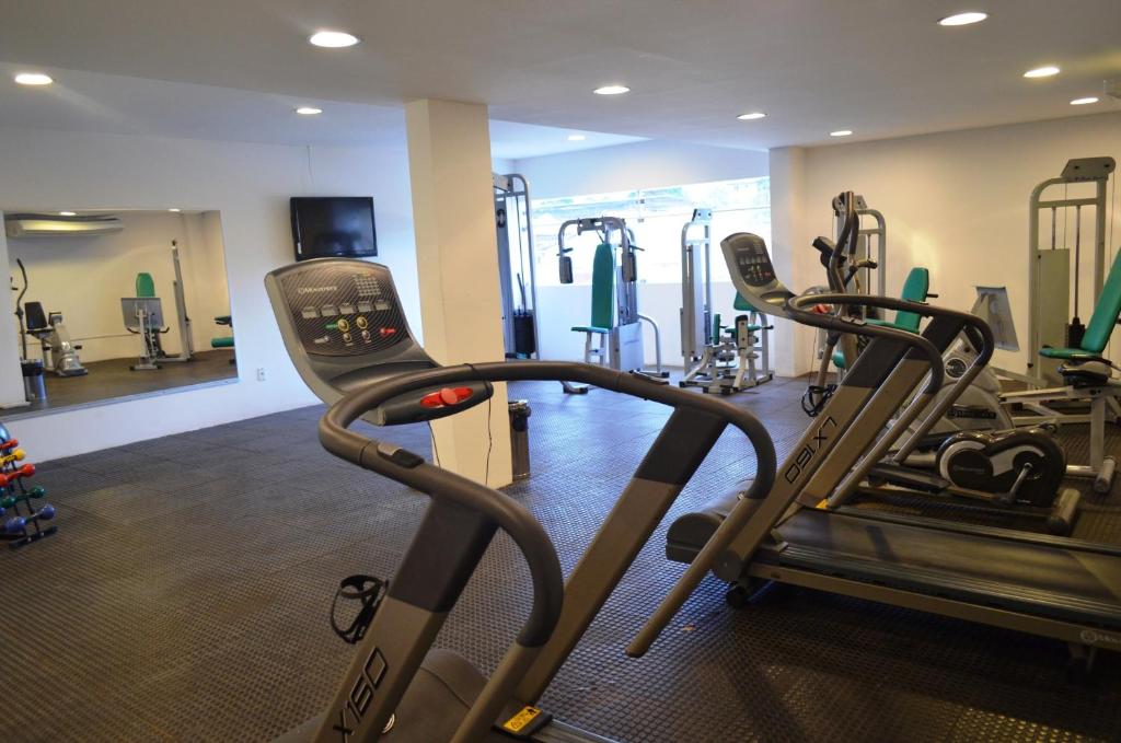 Fitness centrum a/nebo fitness zařízení v ubytování Hotel Áster