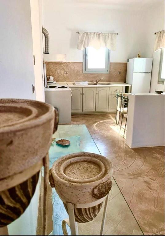 Kuchyň nebo kuchyňský kout v ubytování Aegean Muses