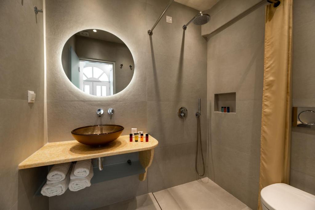 Vannituba majutusasutuses Hotel Thira