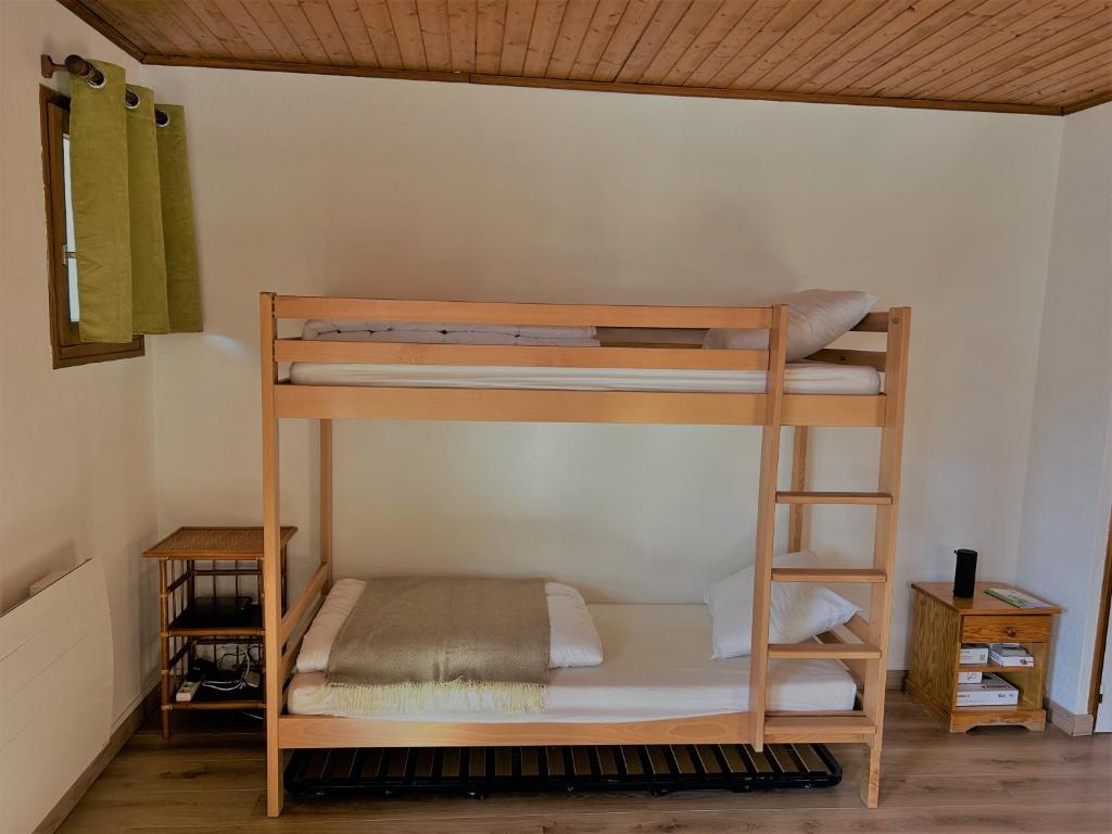 Posteľ alebo postele v izbe v ubytovaní Appartement EDELWEISS