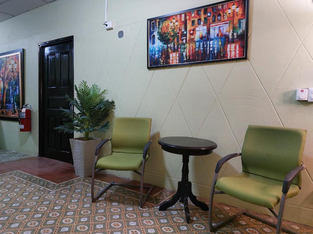 Istumisnurk majutusasutuses Hospedaje Los Lirios Chitré