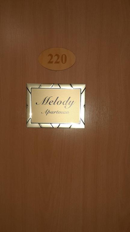 Certyfikat, podpis lub inny dokument wystawiony w obiekcie MELODY APARTMAN