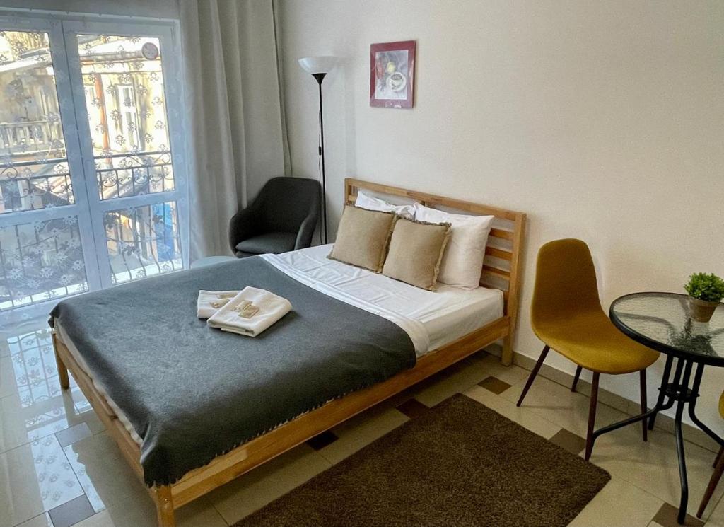 Postel nebo postele na pokoji v ubytování Bubble Apartments
