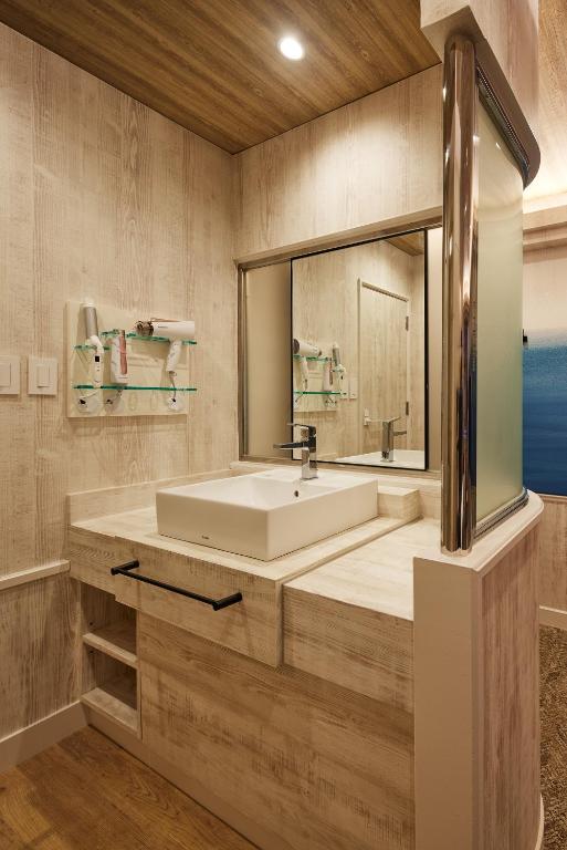 Koupelna v ubytování 袖ヶ浦c COAST HIKE HOTEL