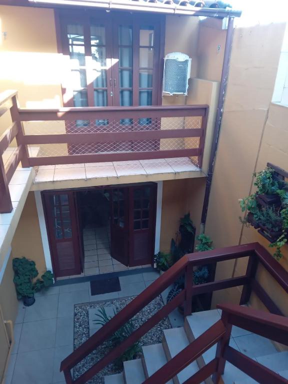 Balkón alebo terasa v ubytovaní Kitinete no Campeche em ambiente famíliar