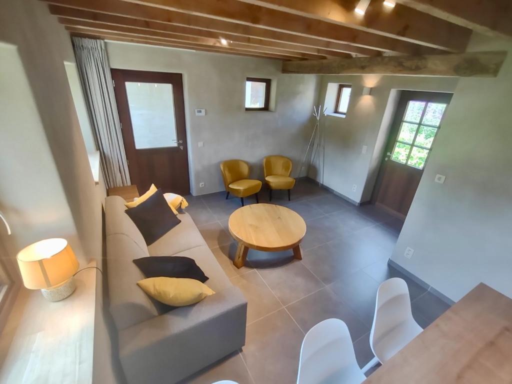 Posezení v ubytování Nachtegael Hoekhuis, knusse woning met prachtig vergezicht