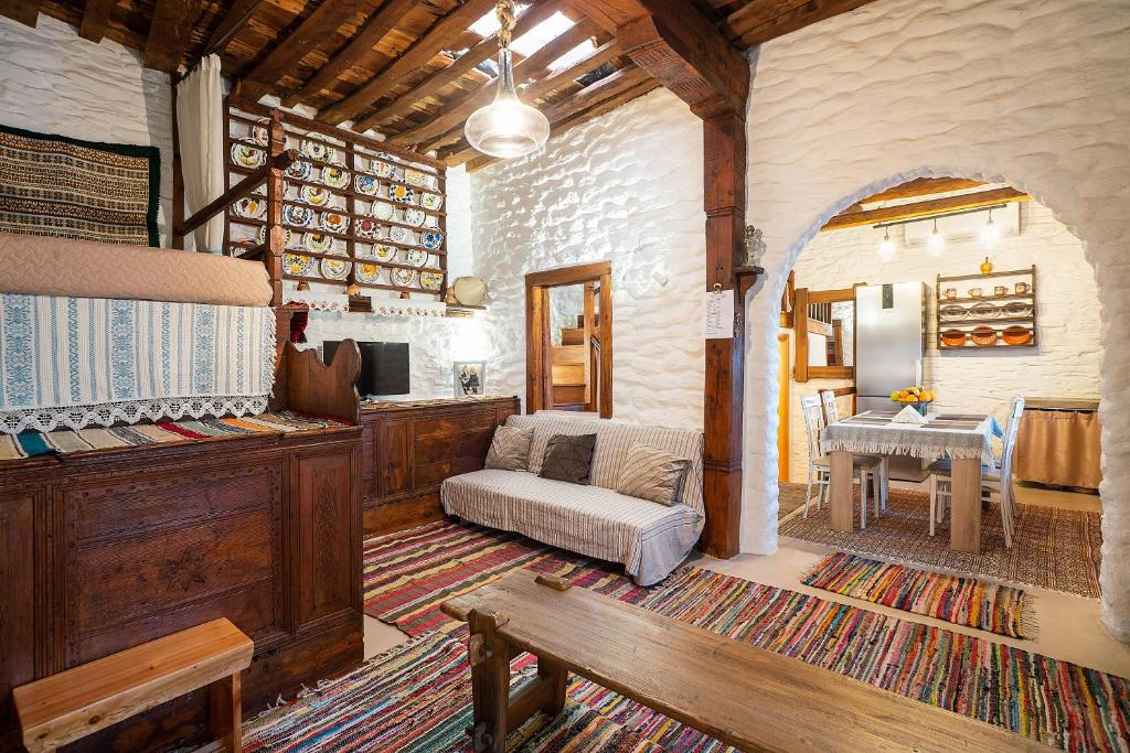 Posezení v ubytování Mannas House
