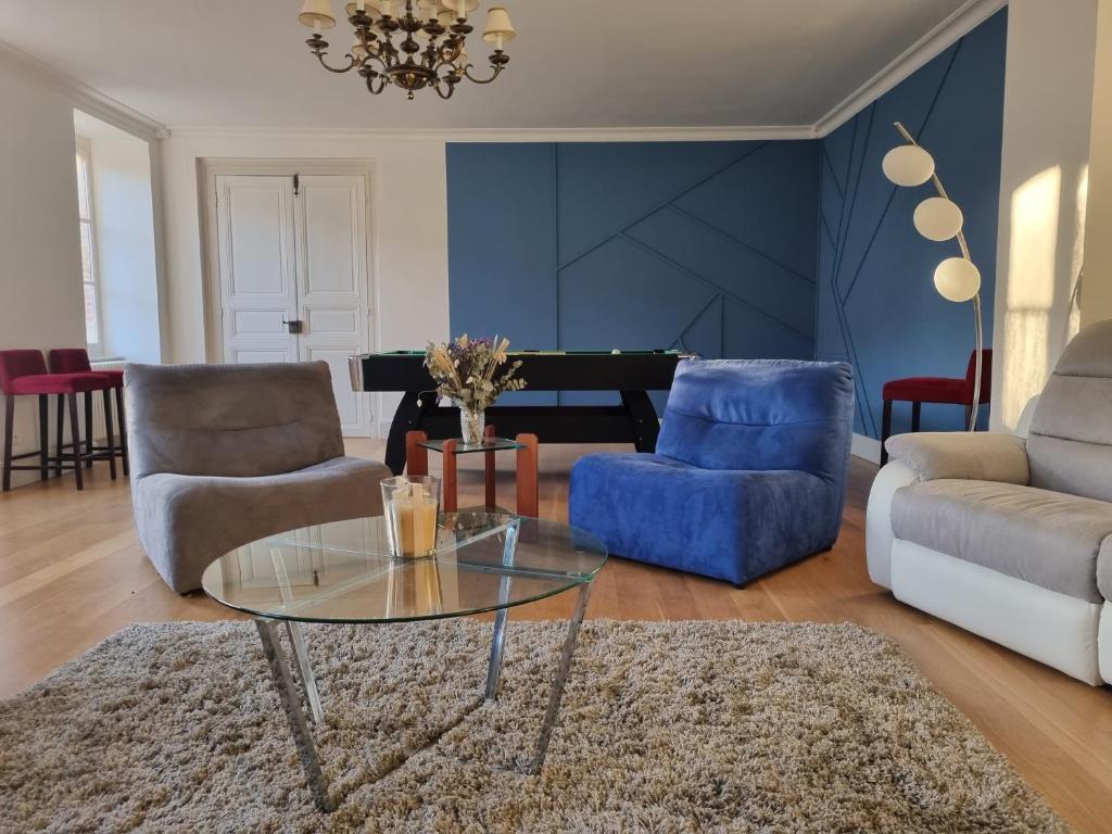 Posezení v ubytování Chambre d'hôtes LE FLACON DE LA VERROUILLE