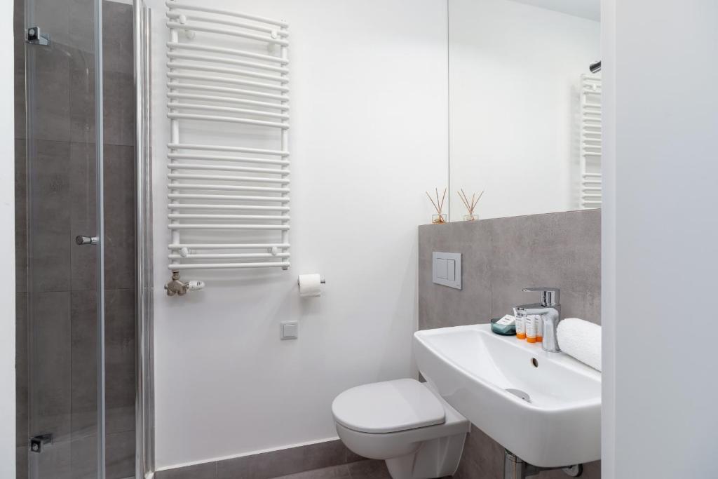 Kúpeľňa v ubytovaní Saska Blu Studios Premium by Noclegi Renters