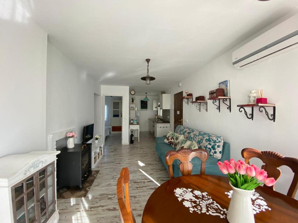 Posezení v ubytování Hermoso Apartamento Vintage
