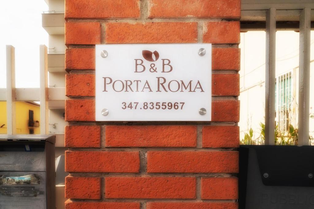 Certifikát, hodnocení, plakát nebo jiný dokument vystavený v ubytování B&B Porta Roma